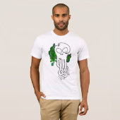 T-shirt Crâne octo vert (Devant entier)