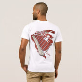 T-SHIRT CRANE OPERATOR DIAMOND PLAQUE CRANE BRICK US MAP (Dos entier)