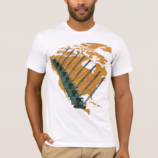 T-SHIRT CRANE OPERATOR US MAP JIGSAW PUZZLE OPERATOR (Devant)