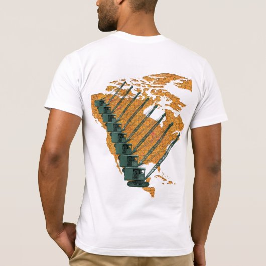T-SHIRT CRANE OPERATOR US MAP JIGSAW PUZZLE OPERATOR (Dos)