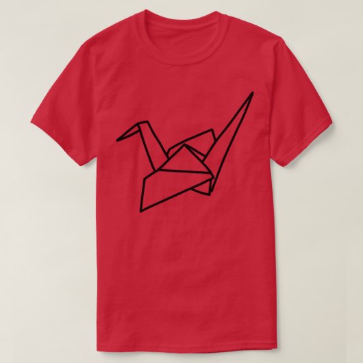 T-shirt Crane Origami japonaise 8 (Design devant)