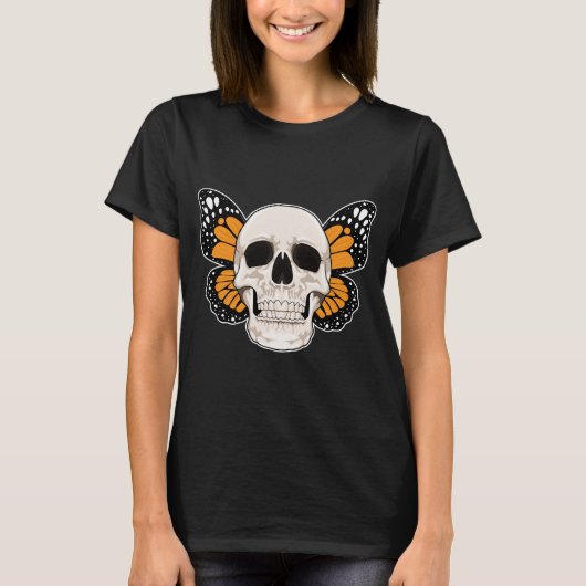 T-shirt Crâne papillon (Devant)