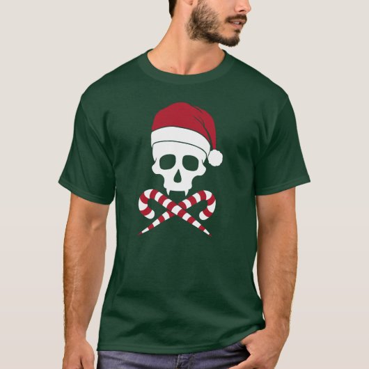 T-shirt Crâne personnalisable Santa Claus (Devant)