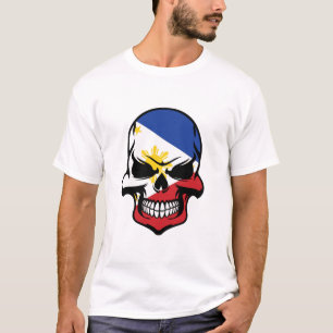 T-shirt Crâne philippin de drapeau