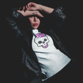 T-shirt crâne pour filles mignonnes - Doggo Design