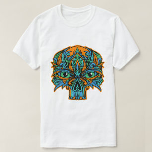 T-shirt Crâne psychologique orné