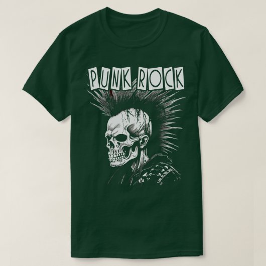 T-shirt Crâne Punk Rock (Design devant)