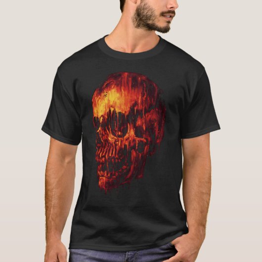 T-shirt Crâne qui fond (Devant)