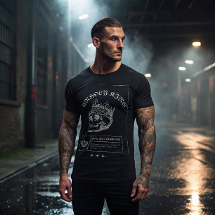 T-shirt crâne Roi impie - Mort mais Dominant  