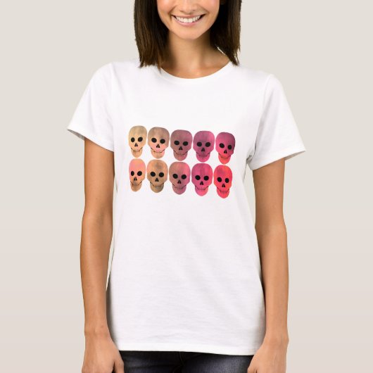 T-shirt Crâne rose (Devant)