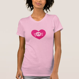 T-shirt crâne rose