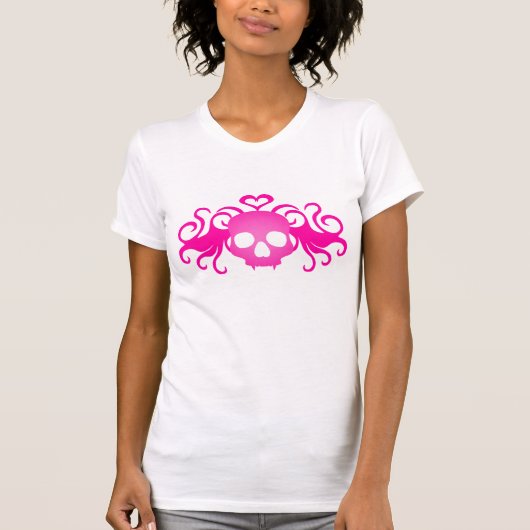 T-shirt Crâne rose (Devant)