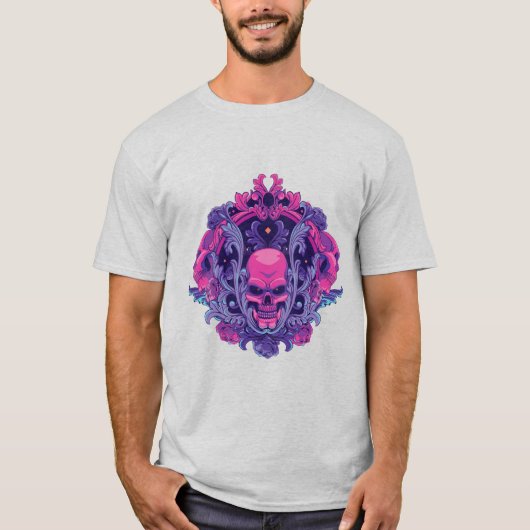 T-shirt Crâne rose (Devant)
