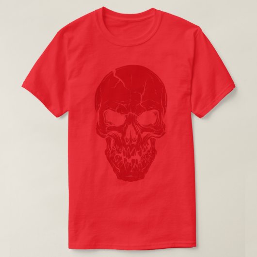 T-shirt Crâne rouge (Design devant)