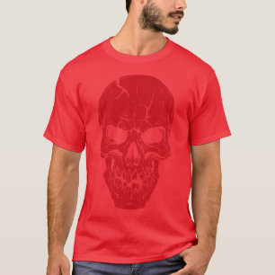 T-shirt Crâne rouge