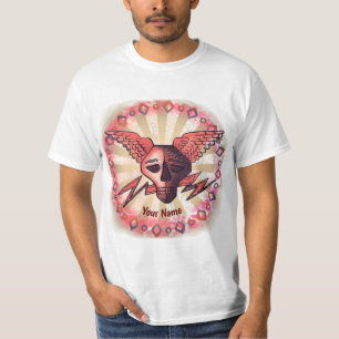 T-shirt crâne rouge
