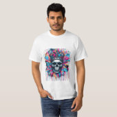 T-shirt "Crâne royal : Chemise d'art urbain de rue Graffit (Devant entier)