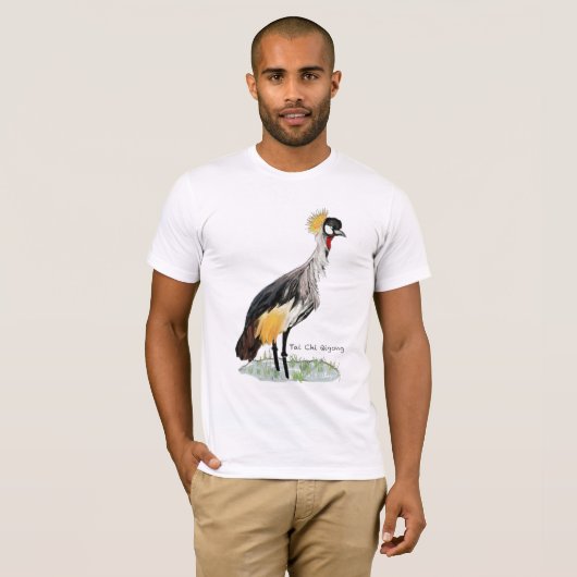 T-shirt Crane Tai Chi Qigong (Devant entier)