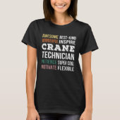 T-shirt Crane Technician Appreciation (Devant)