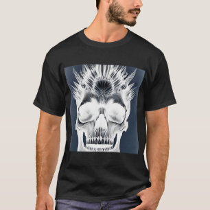 T-shirt Crâne tribal négatif