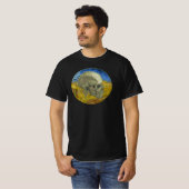 T-shirt Crâne Van Gogh avec corbeaux à Wheatfield (Devant entier)