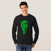 T-shirt Crâne vert pixélisé  (Devant entier)