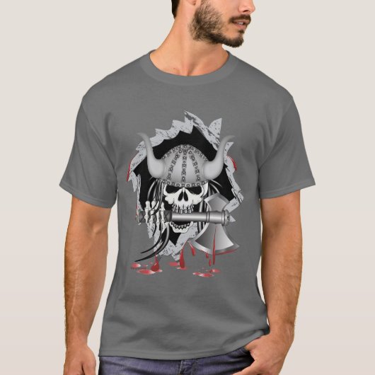 T-shirt Crâne viking (Devant)