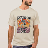 T-shirt Crâne vintage (Devant)