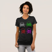 T-SHIRT CRÂNES COLORÉS (Devant entier)