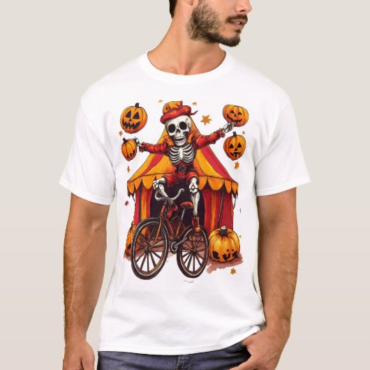 T-shirt Crânes de jonglage � Crâne de cirque hilarant (Devant)