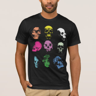 T-shirt Crânes déplaisants de Fluo
