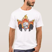T-shirt Crânes enflammés (Devant)
