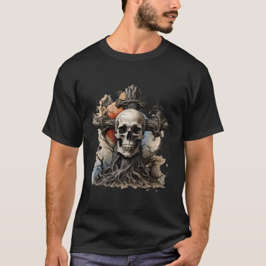 T-shirt Crânes et Croix Rassemblement (Devant)