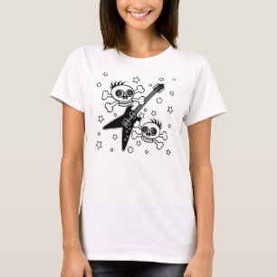 T-shirt Crânes métalliques lourds