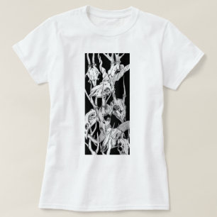 T-shirt Crânes noirs et blancs
