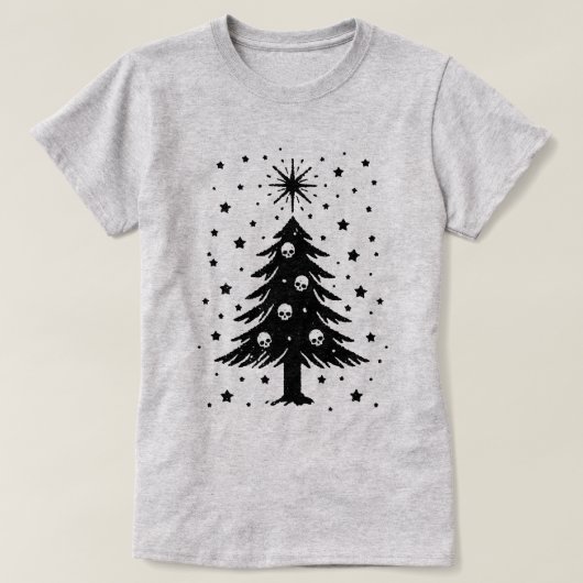 T-shirt Crânes Pour Arbre De Noël (Design devant)
