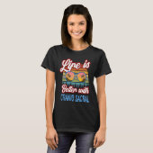 T-shirt Cranio Sacral Coucher De Soleil Avec Cranio Sacral (Devant entier)