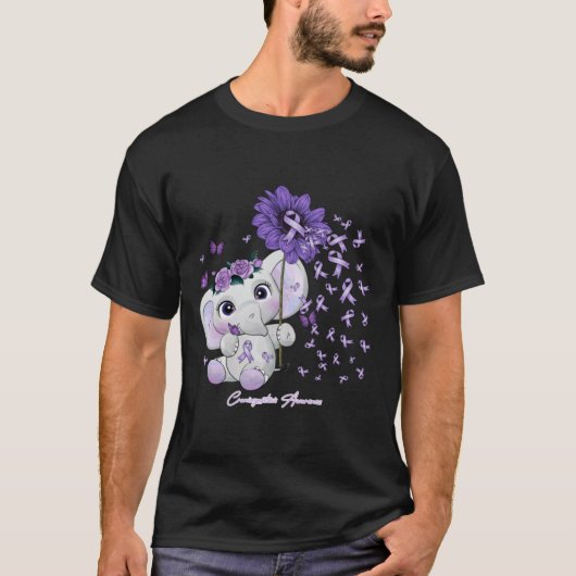 T-shirt Craniosynostose Sensibilisation - fleur de soleil  (Devant)