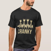 T-shirt Cranky Car Engine Crankshaft Lover Mechanics Fathe (Devant)