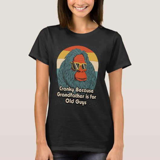 T-shirt Cranky Grandfather for Old Guys Dad Jokes Fathers (Devant)