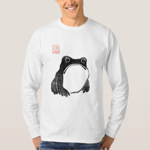 T-shirt Crapaud grognon japonais animal drôle imperturbabl
