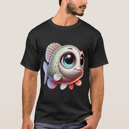 T-shirt Crappie Blanc Adorable (Devant)