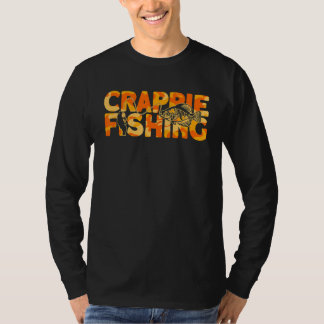 T-shirt Crappie Fisherman Orange Camouflage Crappie Fisher