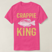 T-shirt Crappie King Crappie Pêche Poisson Chasse (Design devant)