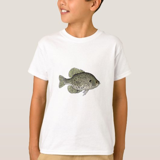 T-shirt Crappie noire (Devant)