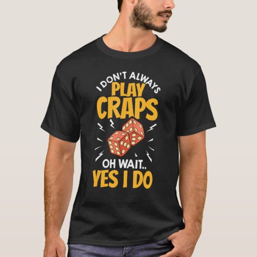 T-shirt Craps Table Crapshot Stratégie Règles Jeu Dice (Devant)