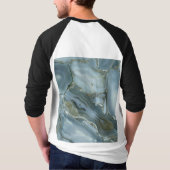 T-shirt Craqué gris gris vert bleu marbre texture (Dos)