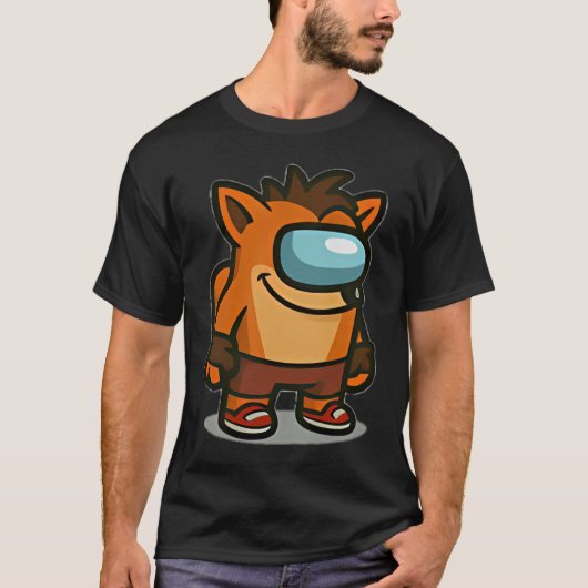 T-shirt Crash d'astronaute (Devant)