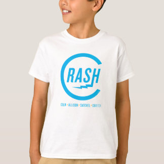 T-shirt Crash - logo cyan