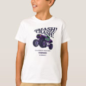 T-shirt Crash Smash - Moderne Purple Monster Camion Annive (Devant)